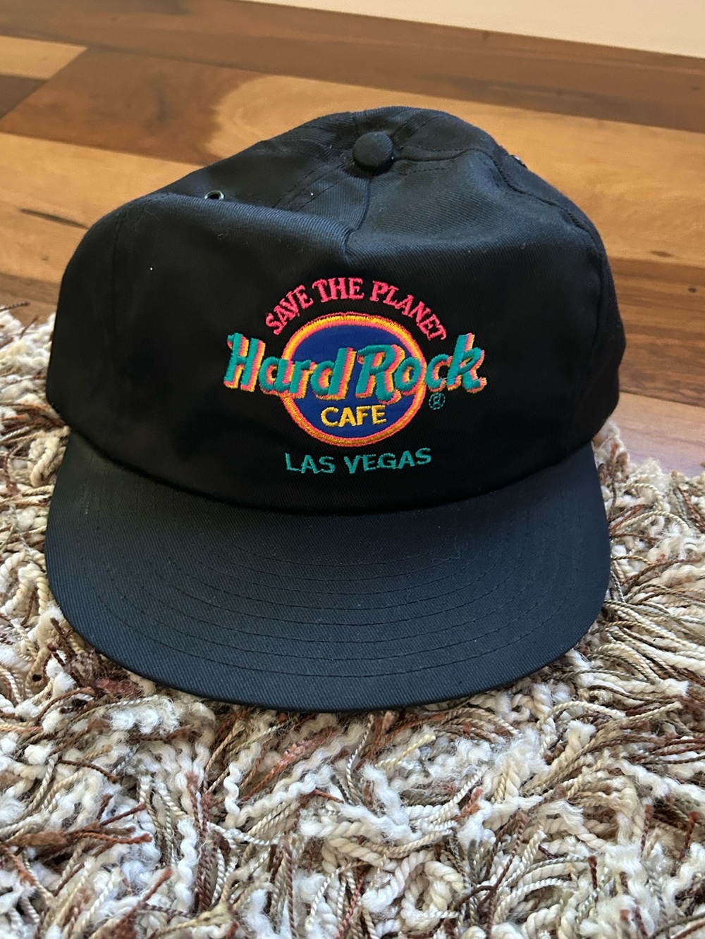 Vintage Made in USA Hard Rock Las Vegas Hat Adjustable Black